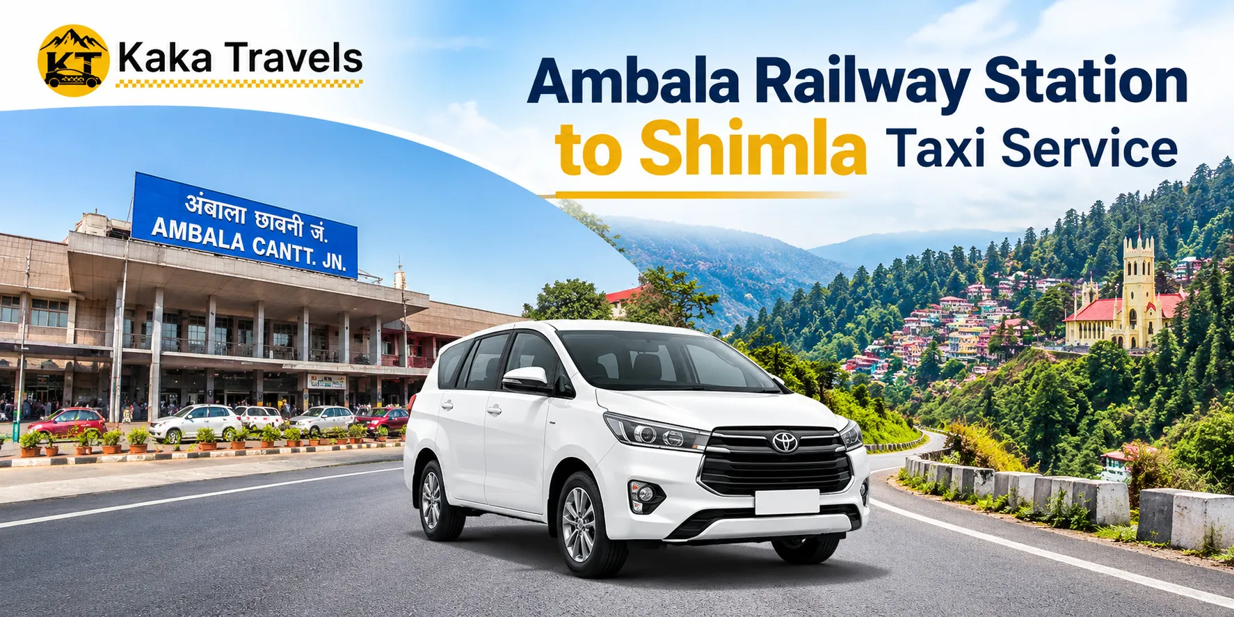 Ambala Railway Station to Shimla Taxi Service