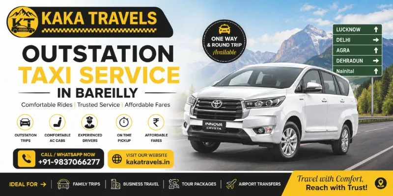 Outstation Taxi Service in Bareilly